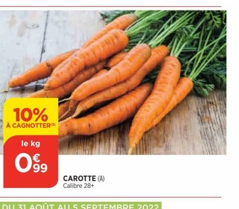 Bi1 Carotte offre