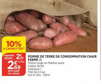 Bi1 Pomme de Terre de Consommation Chair Ferme offre