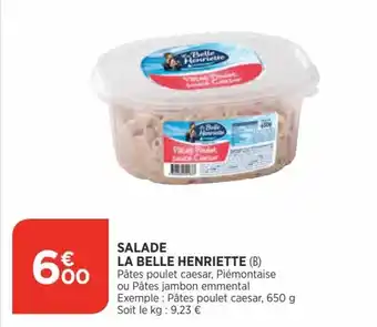 Bi1 La Belle Henriette salade offre