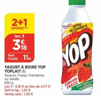 Bi1 Yoplait Yaourt à Boire offre