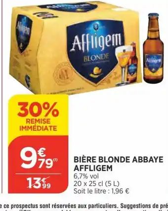 Affligem Bière Blonde Abbaye