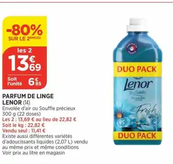 Bi1 Lenor Parfum de Linge offre