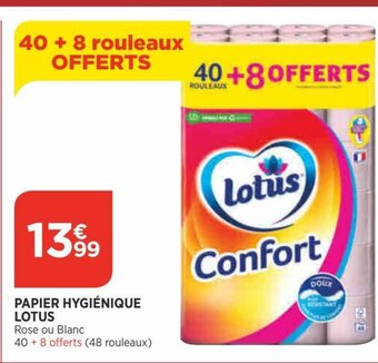 Bi1 Lotus Papier Hygiénique offre