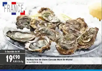 Migros Huîtres Fine de Claire Cancale Mont St-Michel offre