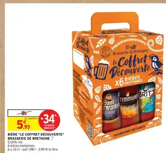 Intermarché Bière Le Coffret Découverte Brasserie de Bretagne offre