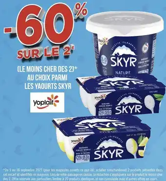 Géant Casino Yoplait bon plan sur les yaourts skyr de la marque yoplait offre