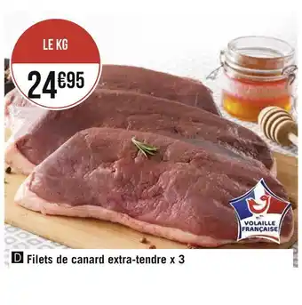 Géant Casino Filets de canard extra-tendre x 3 offre