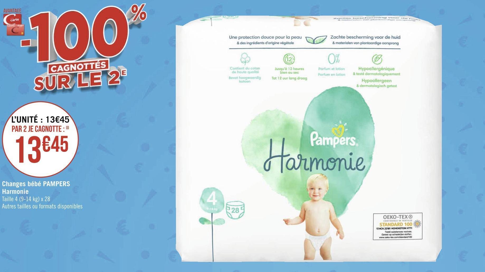 Promo Pampers changes bébé harmonie chez Géant Casino