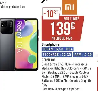Géant Casino Xiaomi smartphone offre