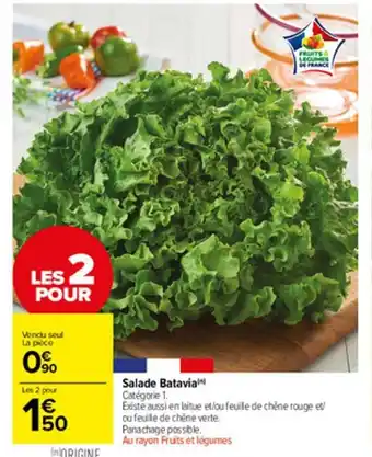 Carrefour Market Salade batavia offre