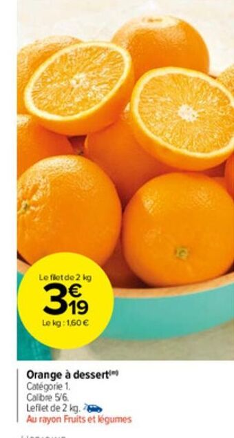 Oranges a dessert