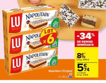 Carrefour Market Napolitain l´original lu offre