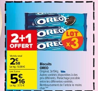 Carrefour Market Biscuits oreo offre