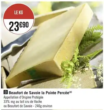 Géant Casino Beaufort de savoie la pointe percée offre