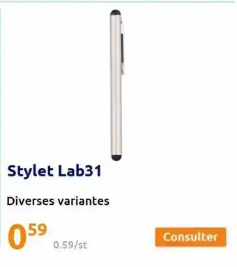 Action Stylet lab31 offre