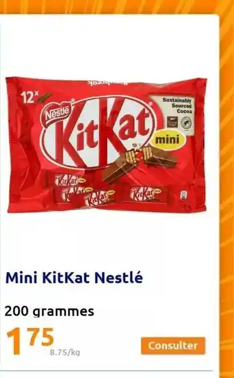 Action Mini kitkat nestlé offre
