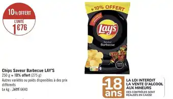 Géant Casino LAY'S chips saveur barbecue offre