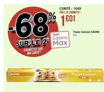Géant Casino Papier Cuisson Casino offre