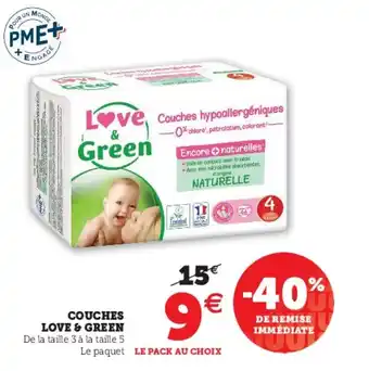 Super U Couches Love & Green offre