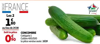 Auchan Concombre offre
