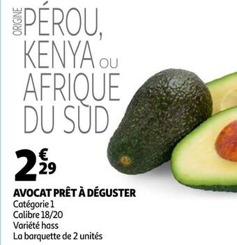 Auchan Avocat prêt à déguster offre