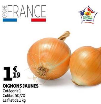 Auchan Oignons jaunes offre