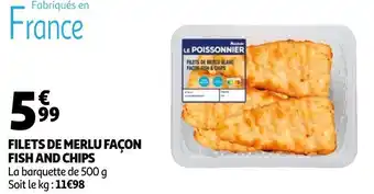 Auchan Filets de merlu façon fish and chips offre