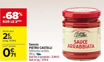 Pietro castelli sauces