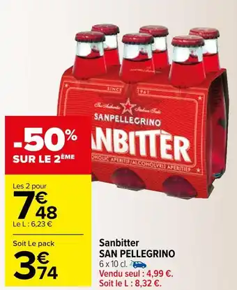 Carrefour San pellegrino sanbitter offre