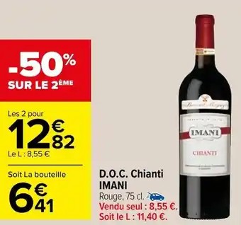 Carrefour Imani d.o.c. chianti imani offre