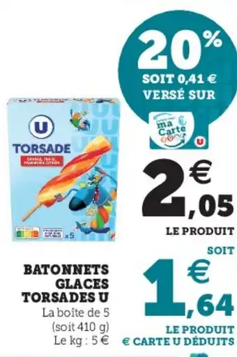 Batonnets Glaces Torsades U