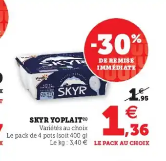 Super U Skyr Yoplait offre