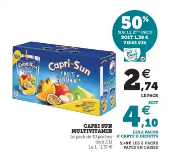 Super U Capri Sun Multivitamin offre