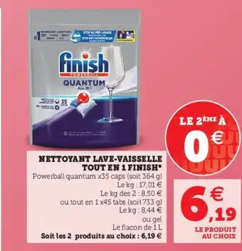 Super U Nettoyant Lave-Vaisselle Tout En 1 Finish offre