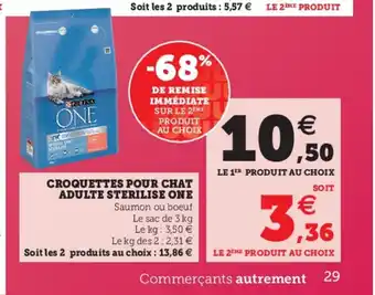 Super U Croquettes Pour Chat ADULTE Sterilise One offre