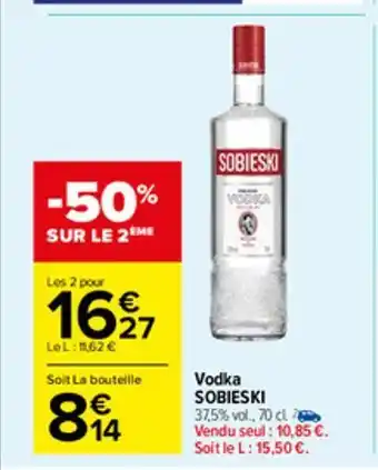 Carrefour Market Vodka sobieski offre
