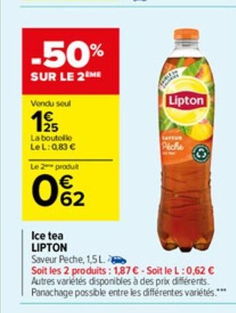 Carrefour Market Ice tea lipton offre