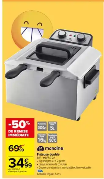Carrefour Market Friteuse double offre