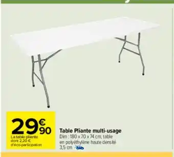 Carrefour Market Table pliante multi-usage offre