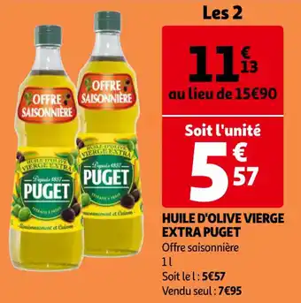 Auchan PUGET huile d'olive vierge extra offre