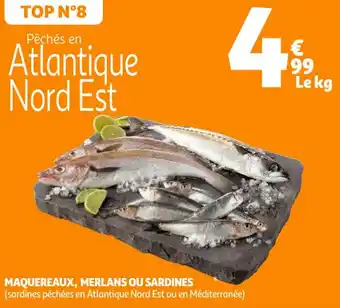 Auchan Maquereaux, merlans ou sardines offre