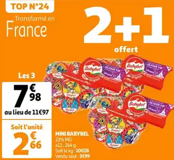 Auchan BABYBEL mini offre