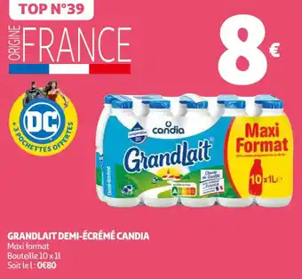 Auchan CANDIA grandlait demi-écrémé offre