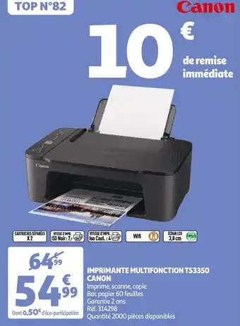 Auchan CANON imprimante multifonction T53350 offre