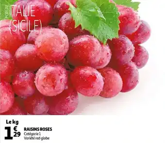 Auchan Raisins roses offre