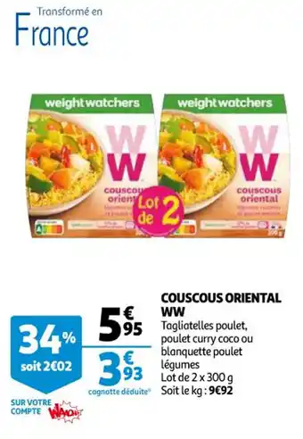 WW couscous oriental