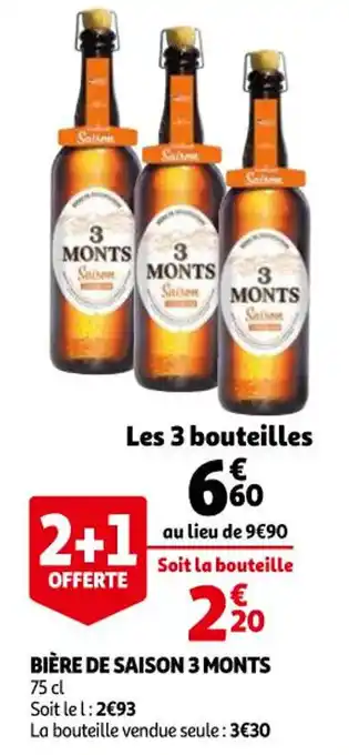 Auchan Bière de saison 3 monts offre