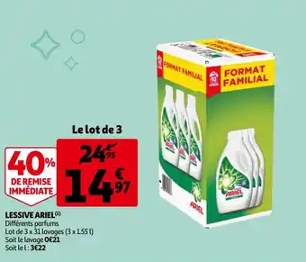 Auchan ARIEL lessive offre