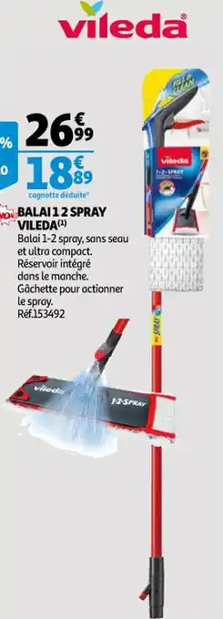 Auchan VILEDA balai 1 2 spray offre