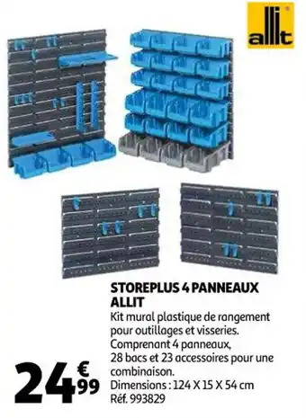 Auchan Storeplus 4 panneaux allit offre